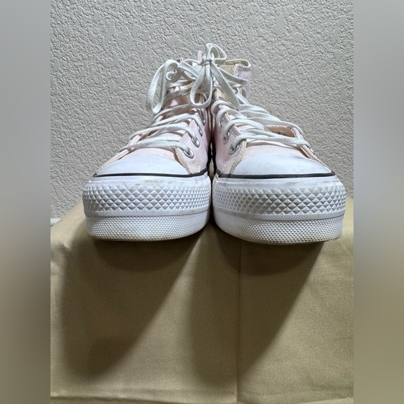 Converse Chuck Taylor All Star Hi Lift Platform Sneaker Sugar berry White Size 9 - Picture 4 of 11